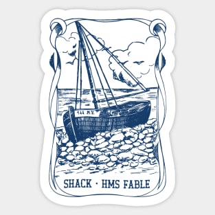 Shack   • • • • Retro Indiepop Design Sticker